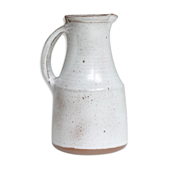 Sandstone pitcher by Jeanne and Norbert Pierlot, 60s