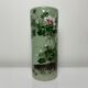 Ancient Japanese roll vase Celadon Seto 19th flower decoration