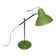 Green desk lamp with an arm from the 1970s.