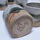 Eight ceramic glasses pottery la colombe Vallauris