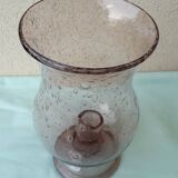 Bubble glass candle holder