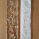Transparent and hammered strips “listelli ” murano glass chandelier