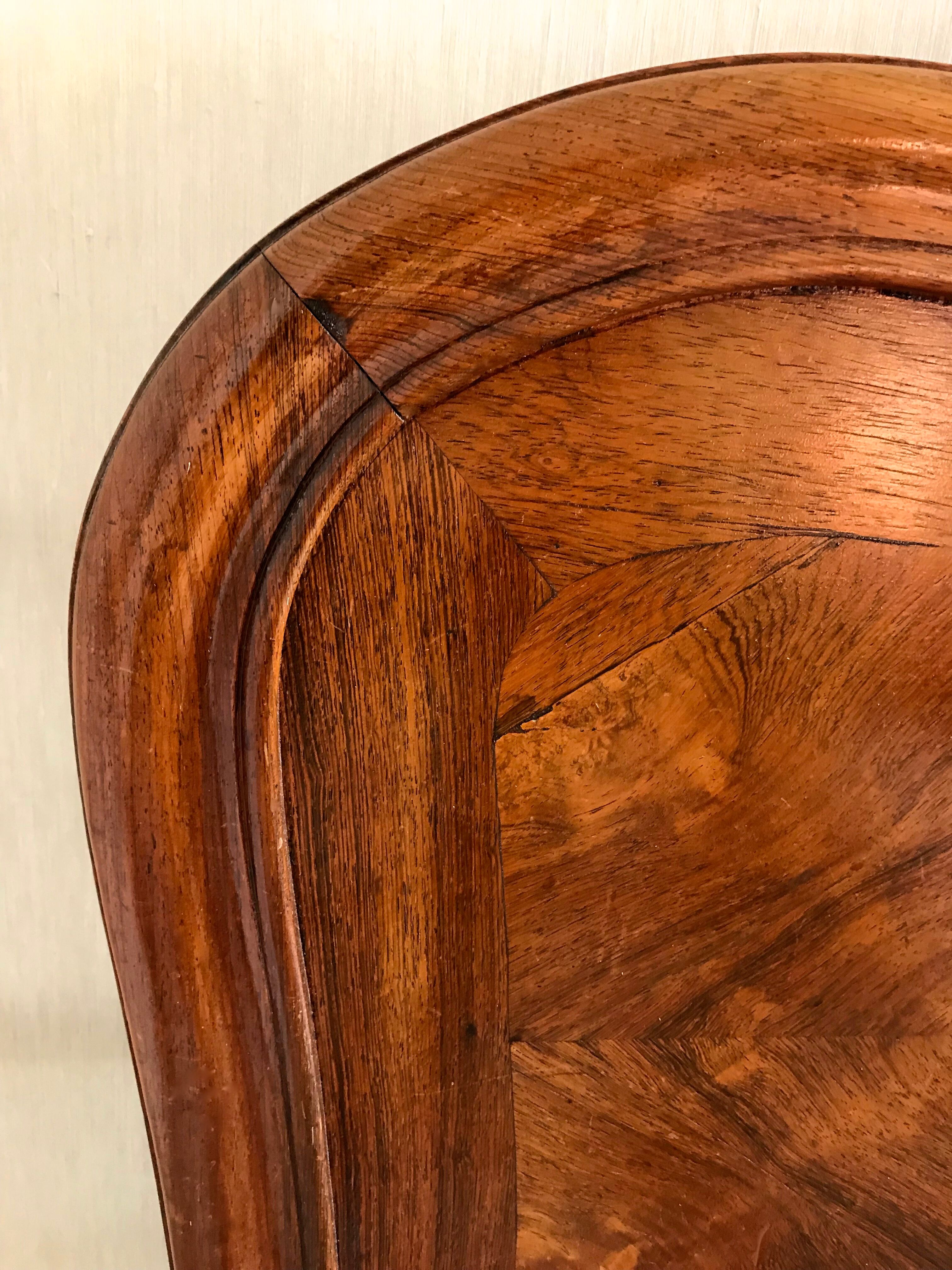 Old wooden bed nineteenth century rocaille style sign camus clermont ferrand