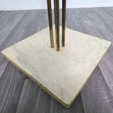 Modern Marble and Brass Coat Rack by Renato Zevi for Metalarte, 1970s