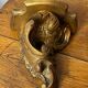 Pair of gilded wood wall consoles