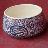 Petit pot en faïence de Gien, modèle Cachemire
