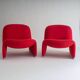 Set of 2 Alky Chairs by Giancarlo Piretti for Anonima Castelli