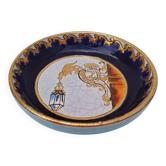 Longwy earthenware pocket emptier with lantern decoration