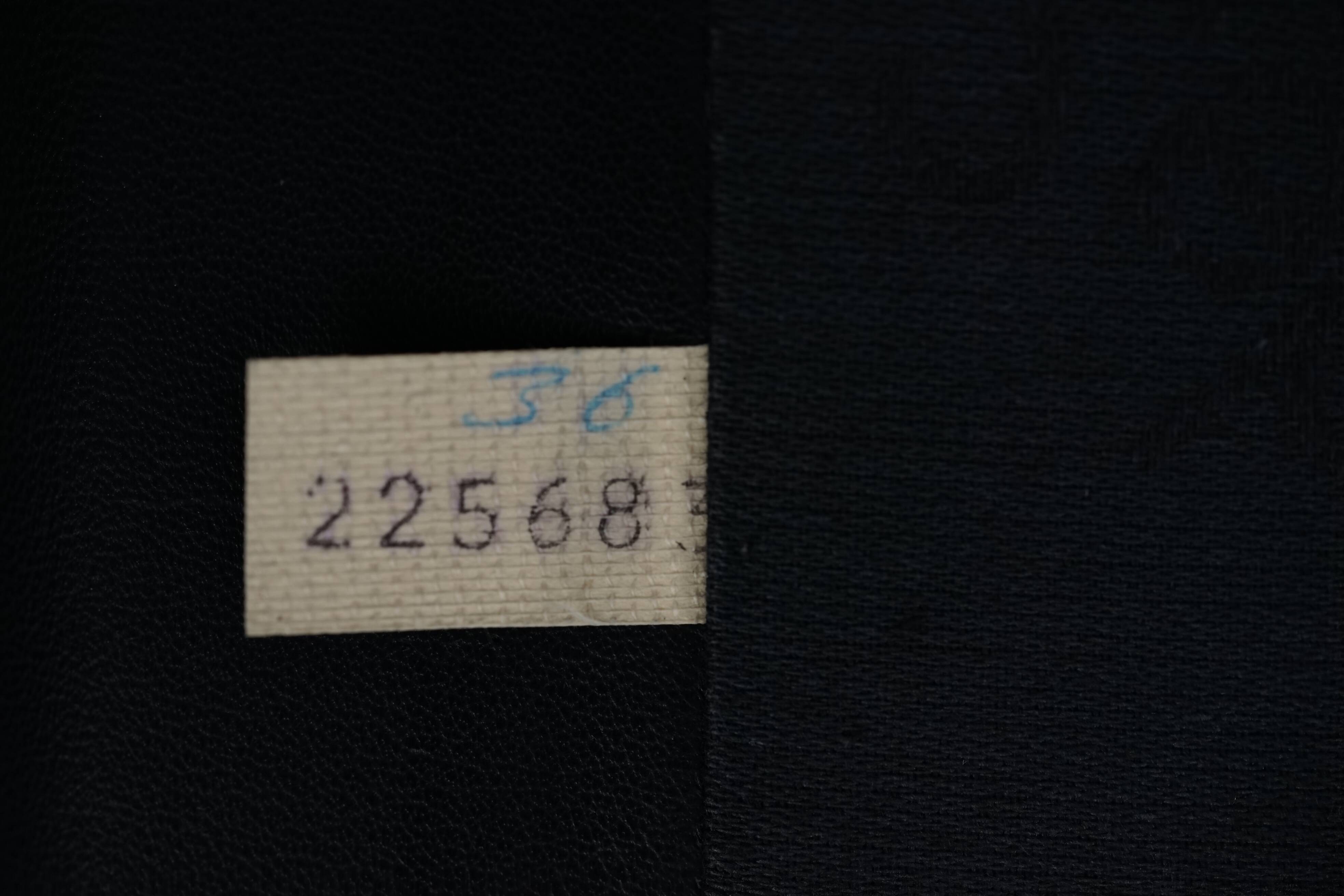 Black leather DS 78 sofa by De Sede