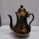 Jersey earthenware teapot - bronze color