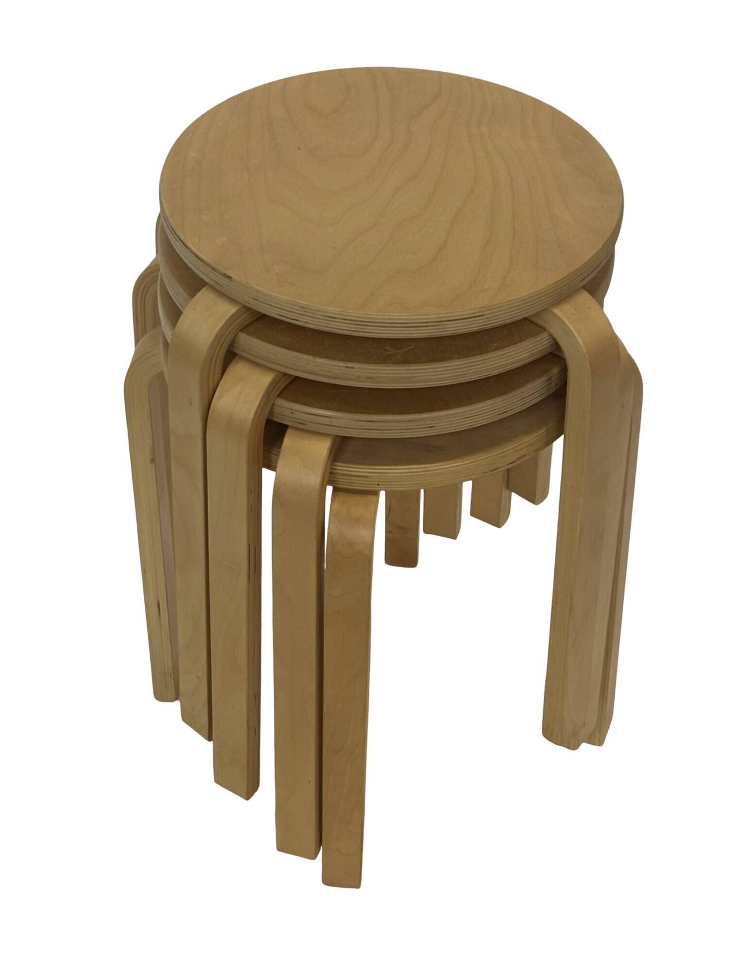Set of 4 Ikea Frosta stools- vintage stools in Aalto for Artek style