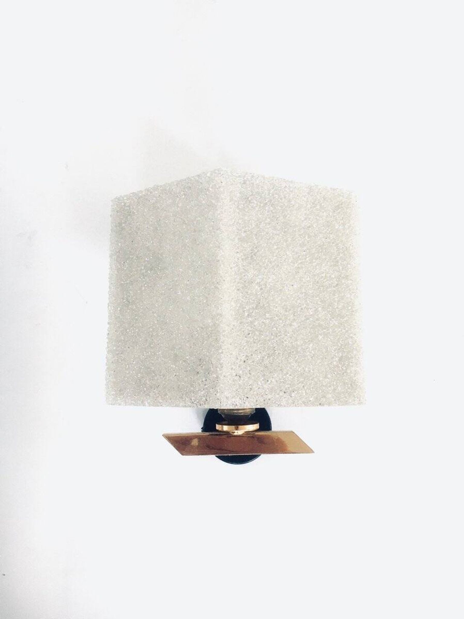 French flush-mounted wall lamp set, 1960s, set of 2