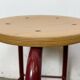 Tabouret d'école industriel vintage, années 1970