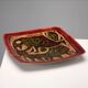 Vintage copper and enamel plate Studio Del Campo Turin 1950s