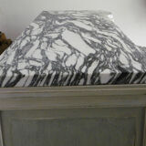 Art deco wood and marble sideboard