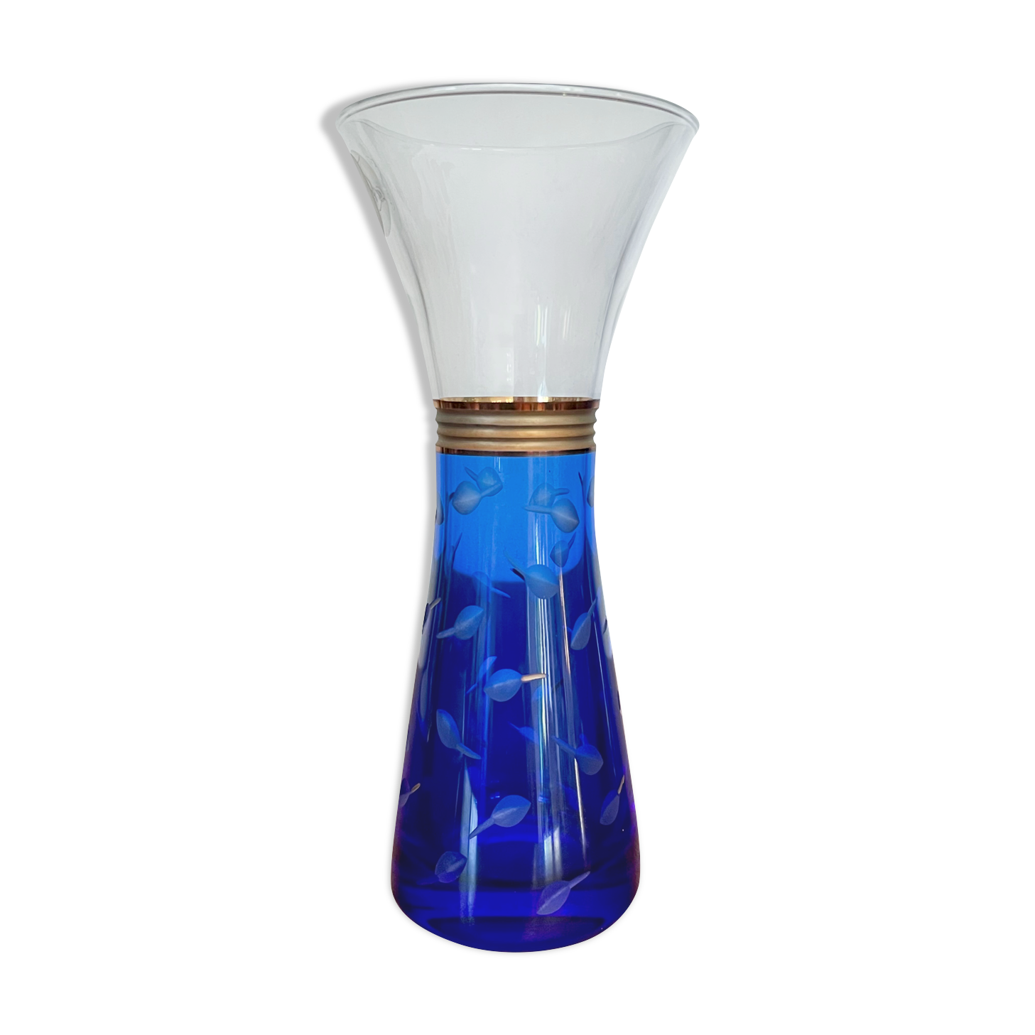 Shisheido vase Cristal d'Arques circa 1990