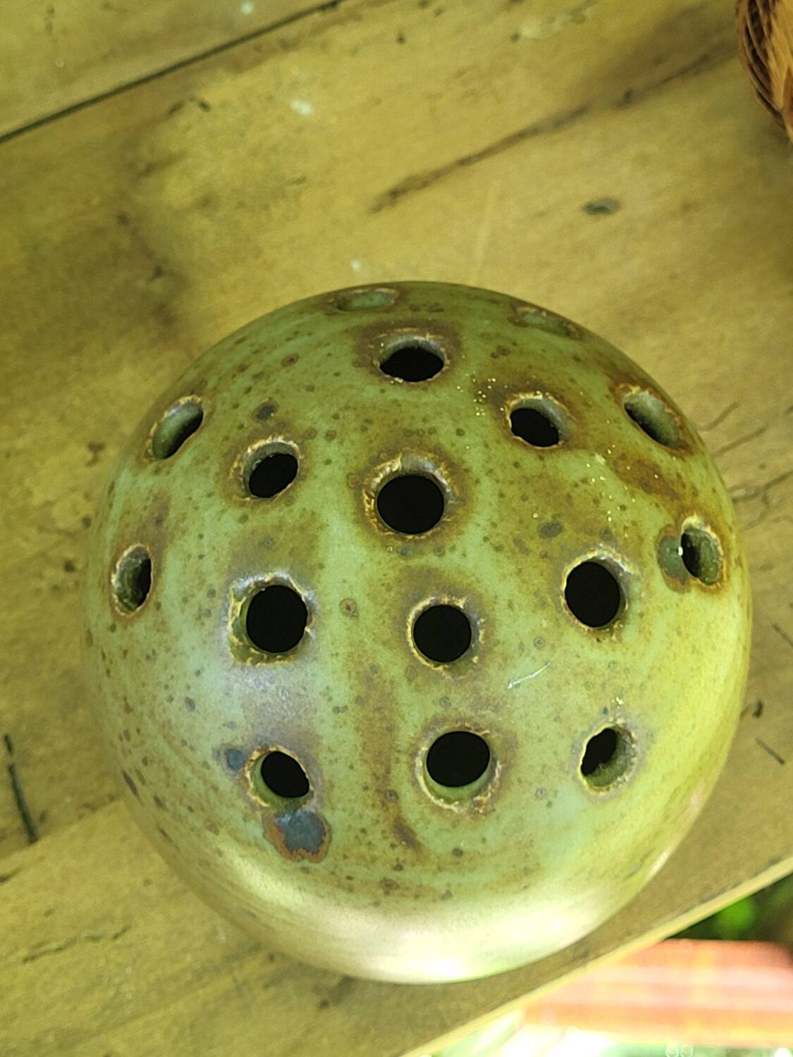 Stoneware flower pick