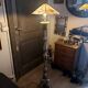 Tiffany floor lamp with stained glass shade