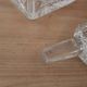 Antique cut glass carafe, probably crystal – Geometric patterns and matching stopper.