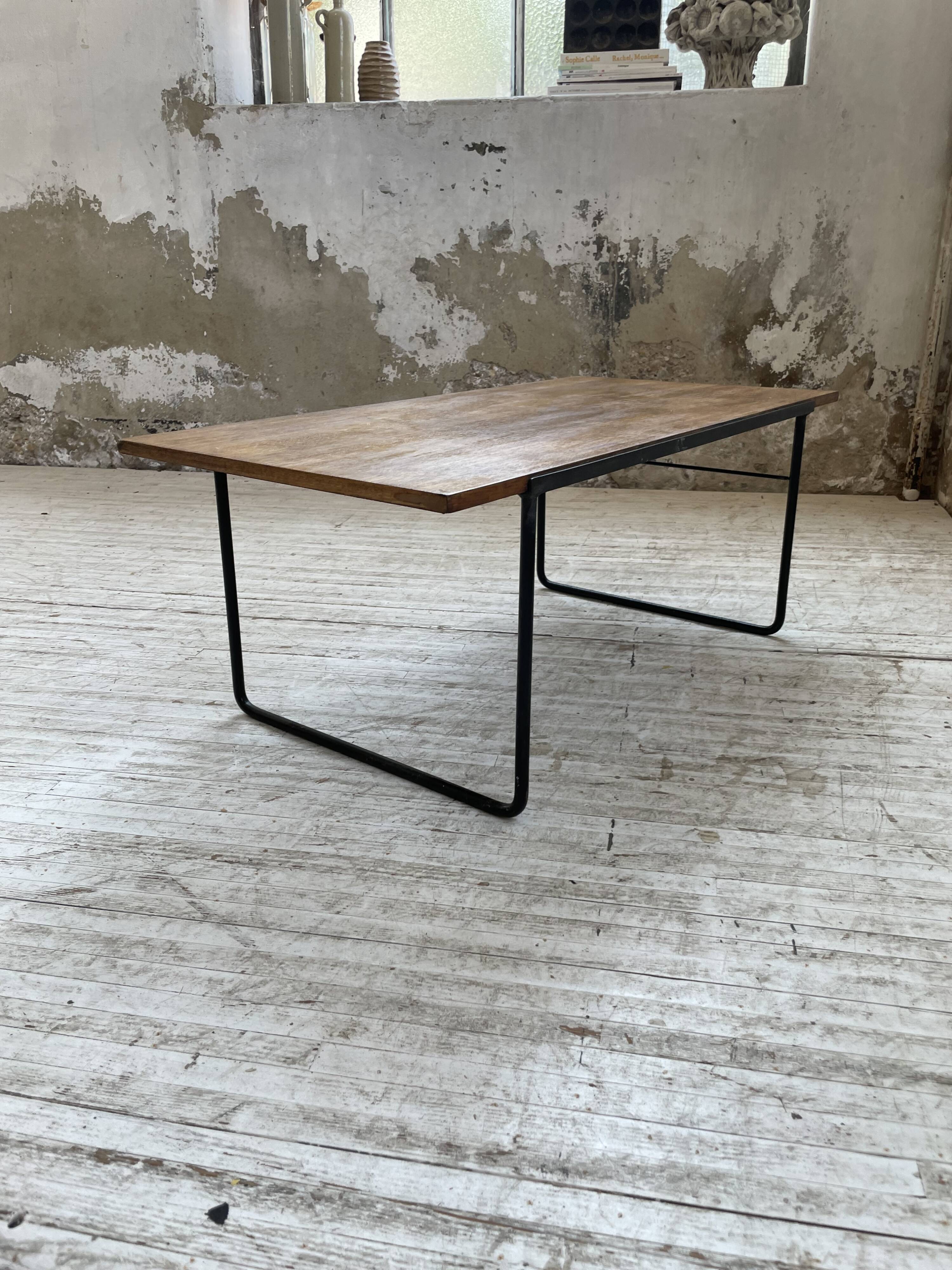 50s modernist oak coffee table
