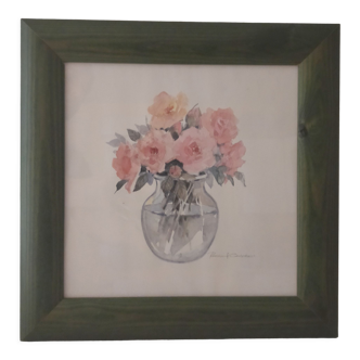 Lithographie fleurs de rosalind oesterle
