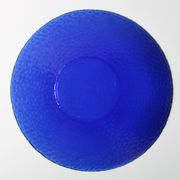 Mid-Century Cobalt Blue Glass Bowl: Large Arcoroc France Centerpiece