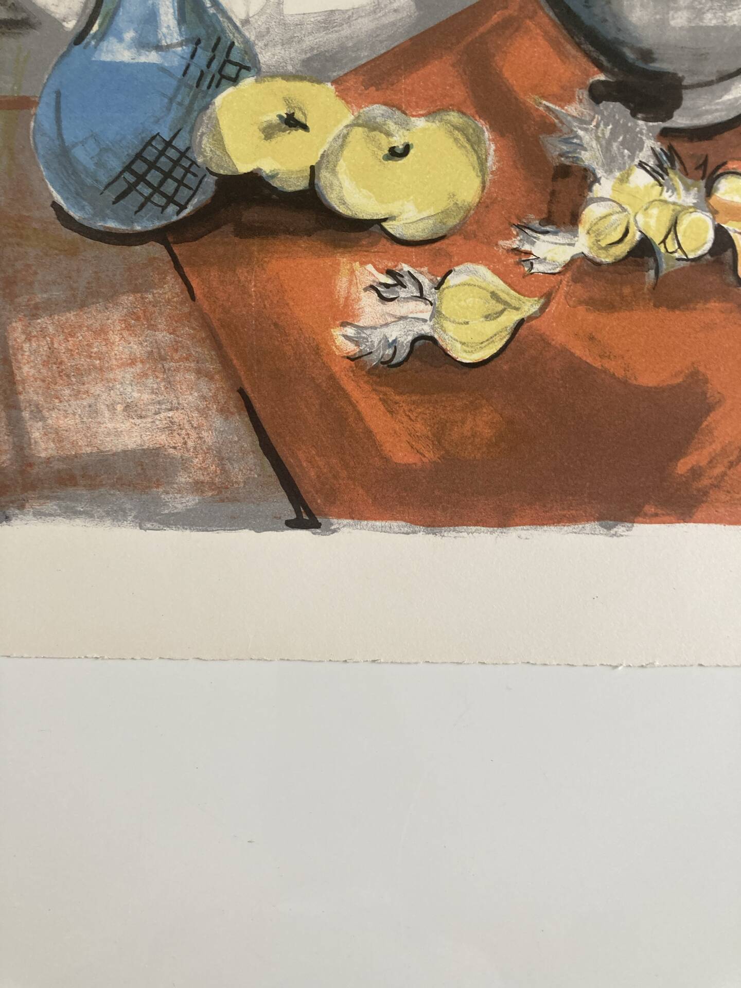 Lithographie signée Georges Lambert - Nature Morte - 1954