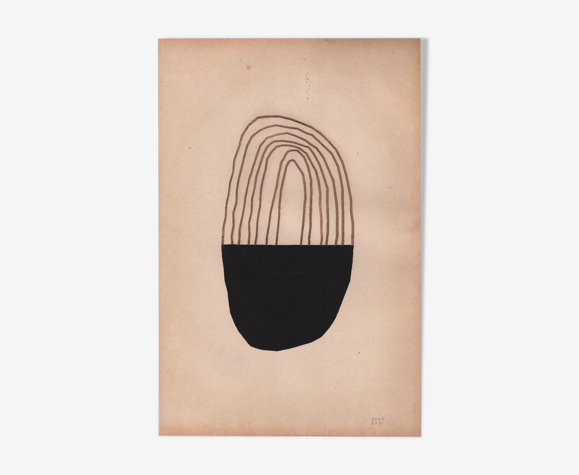 Illustration sur papier • TM495 • signée eawy