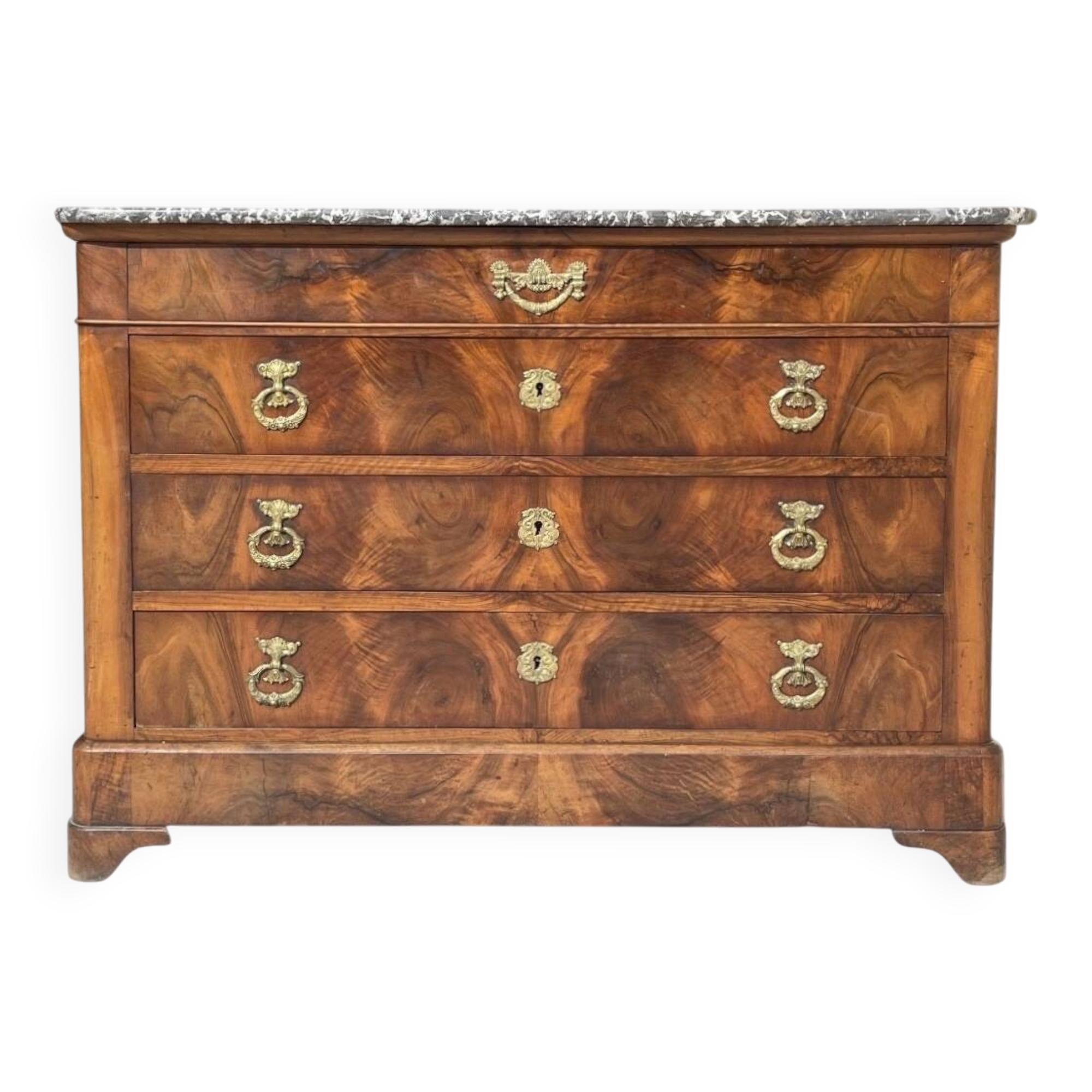 Restoration Period Walnut Chest of Drawers