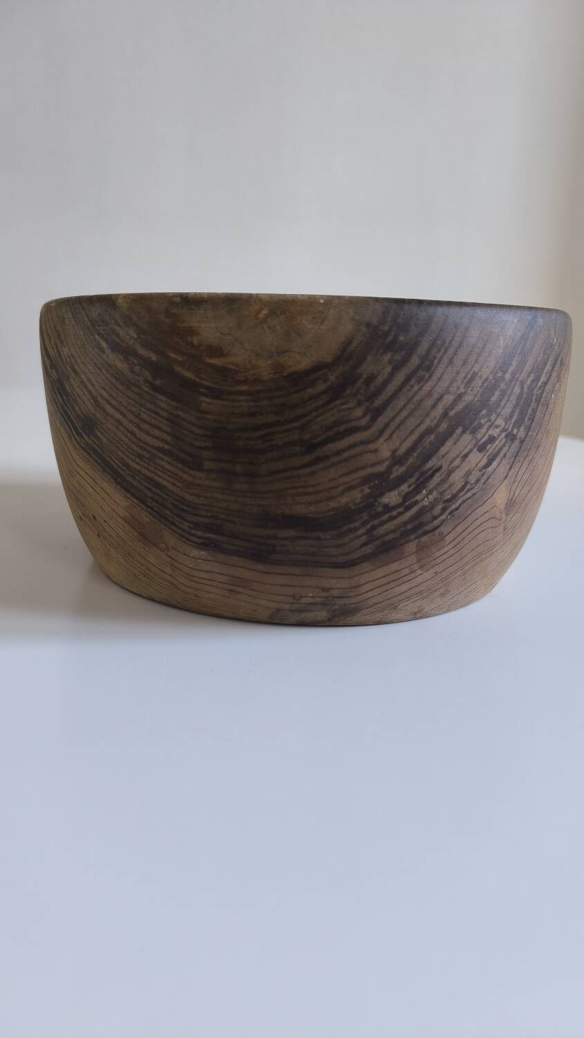 Olive wood salad bowl from the 50s
