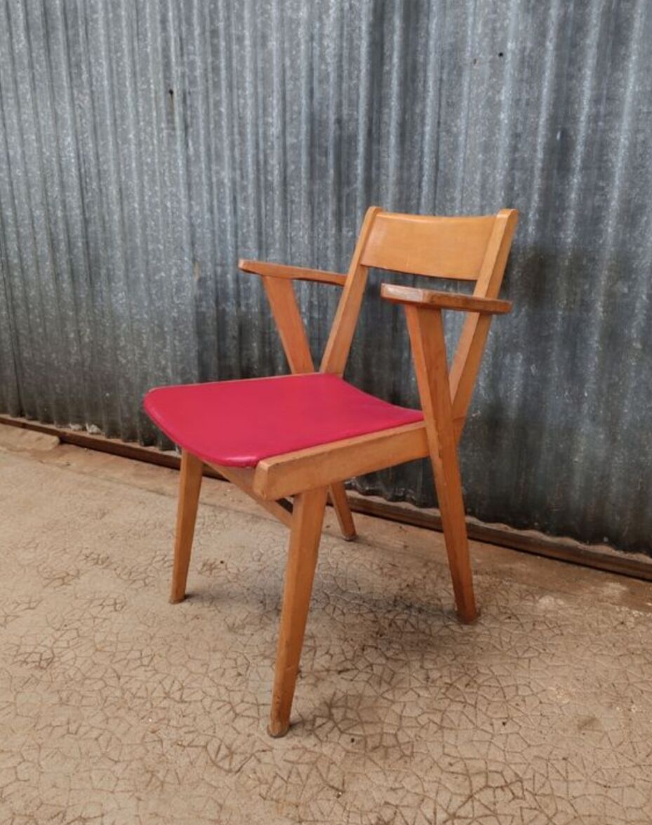 Scandinavian vintage bridge chair