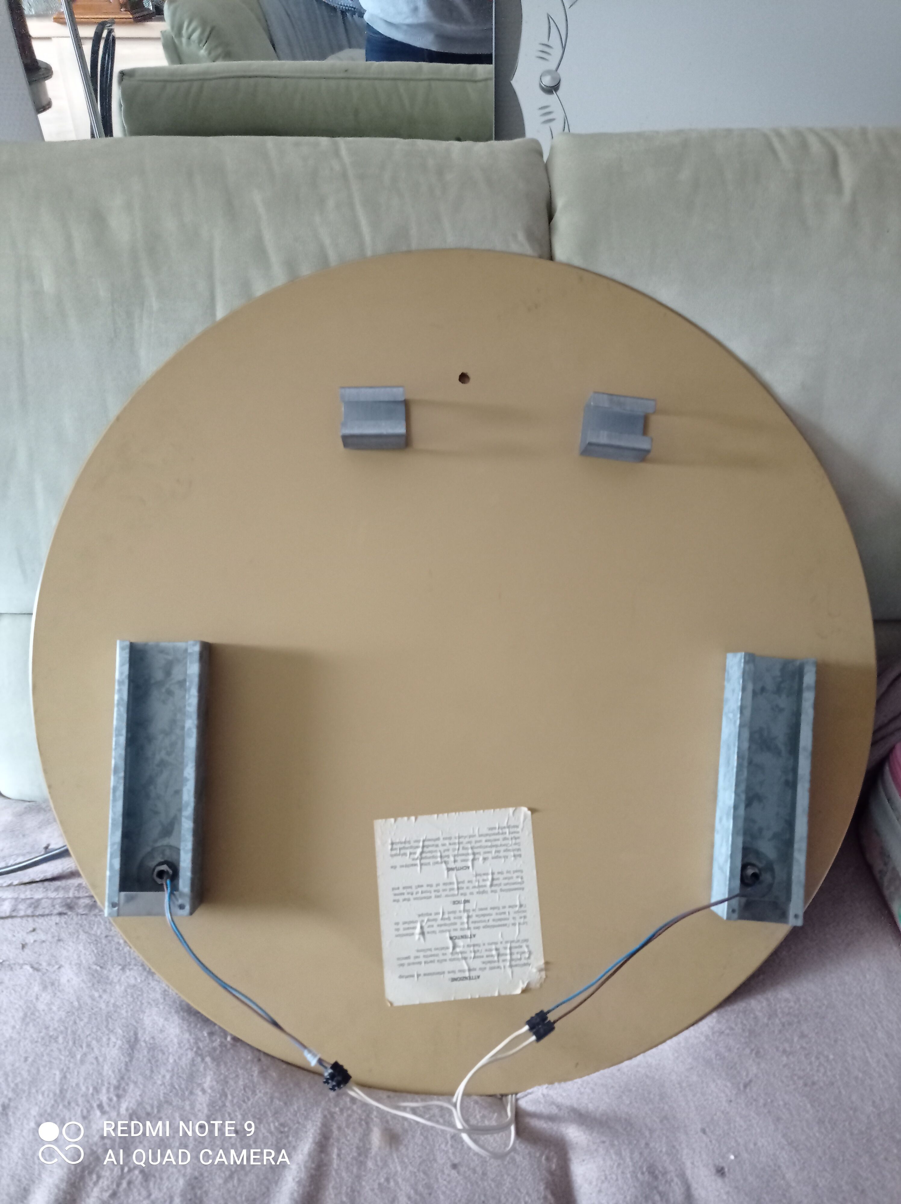Bathroom mirror or other vintage with adjustable spotlights