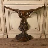 Console en bois sculpté et doré, Italie du Nord, XIXème siècle