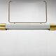 Mid-century Brass Long Pendant Light by Napako