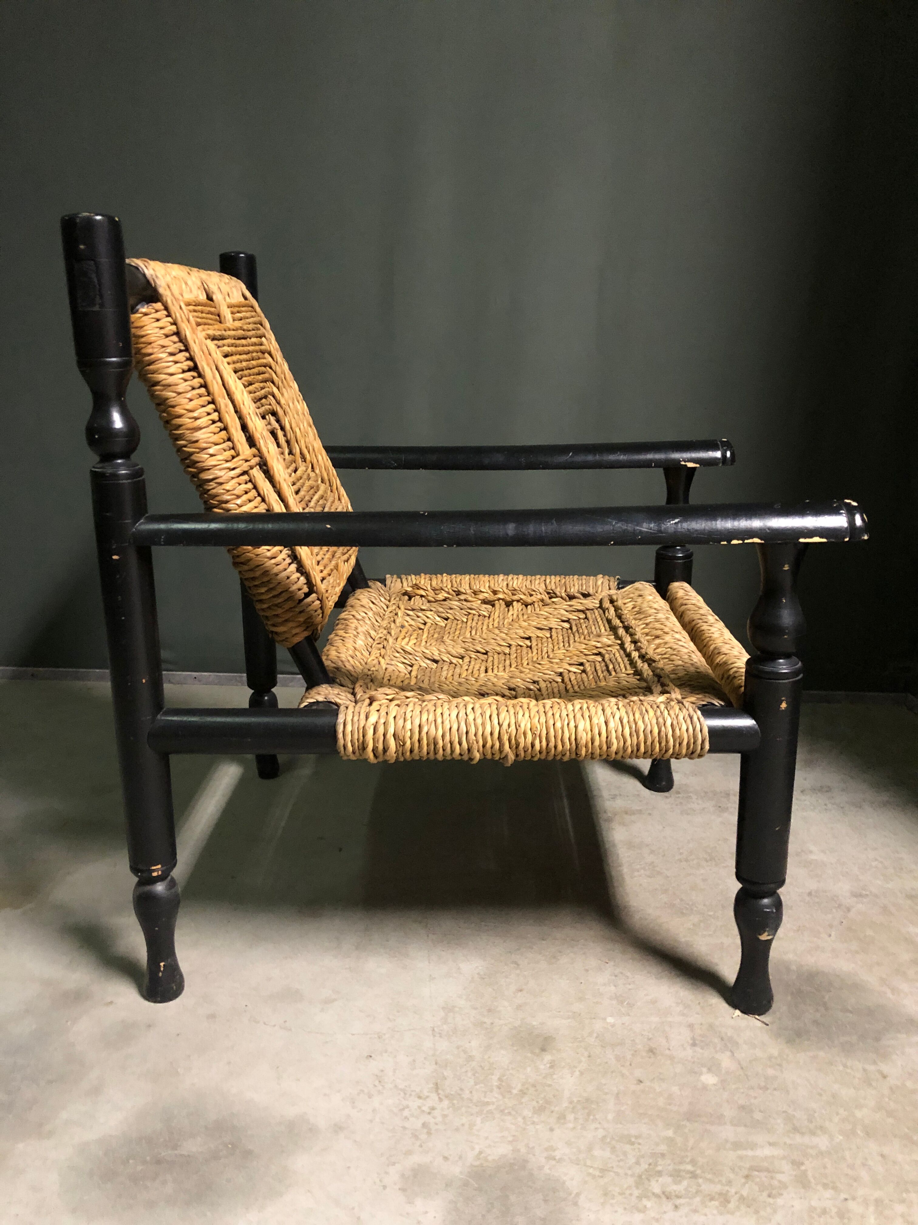 French rope lounge chair