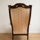 Louis Philippe style Voltaire armchair in wood and beige fabric