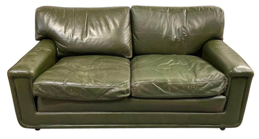 Heals of London vintage leather sofa 70s