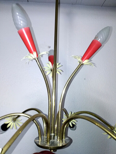 Lustre vintage 9 lumières 1970