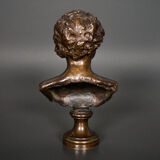 Boy bronze bust