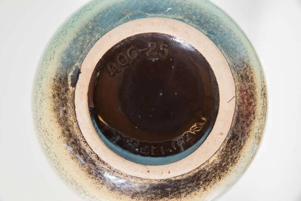 Bohemian vase from the 1960s, fat lava ceramic, West Germany.