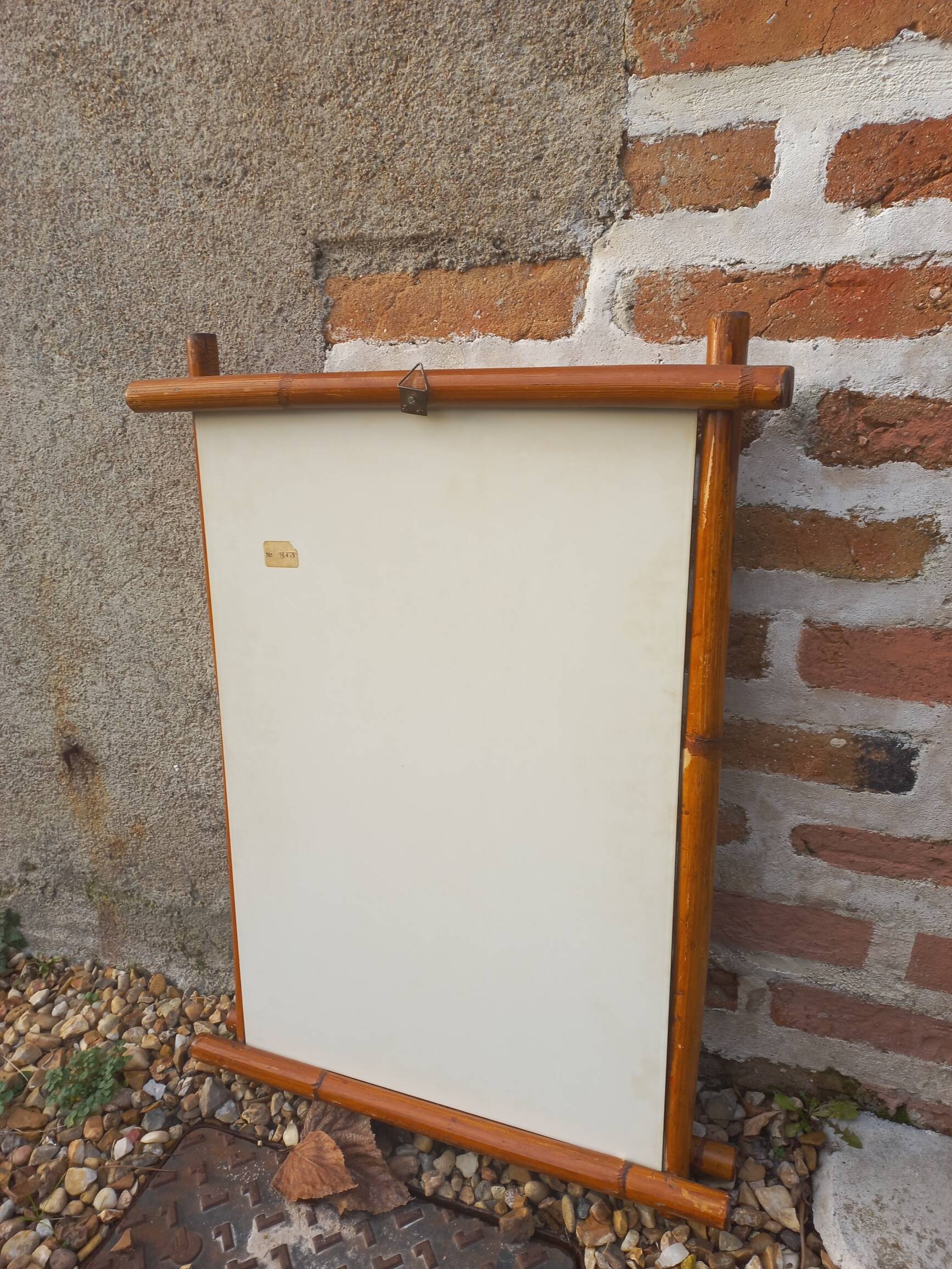 Miroir bambou vintage