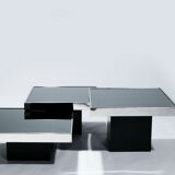 Coffee table chrome mirror Willy Rizzo for Cidue Italy 1970