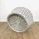 Corbeille à linge ronde shabby années 80