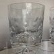Set of 5 crystal whiskey tumblers giving polka dot cut 1970