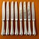 Christofle spatours 8 dessert knives 19.5 cm very good condition