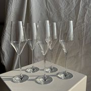 Lot de 5 grandes flûtes à champagne