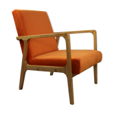 Fauteuil vintage Orange Velvet années 1970