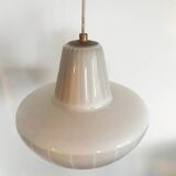 Glass and brass pendant light