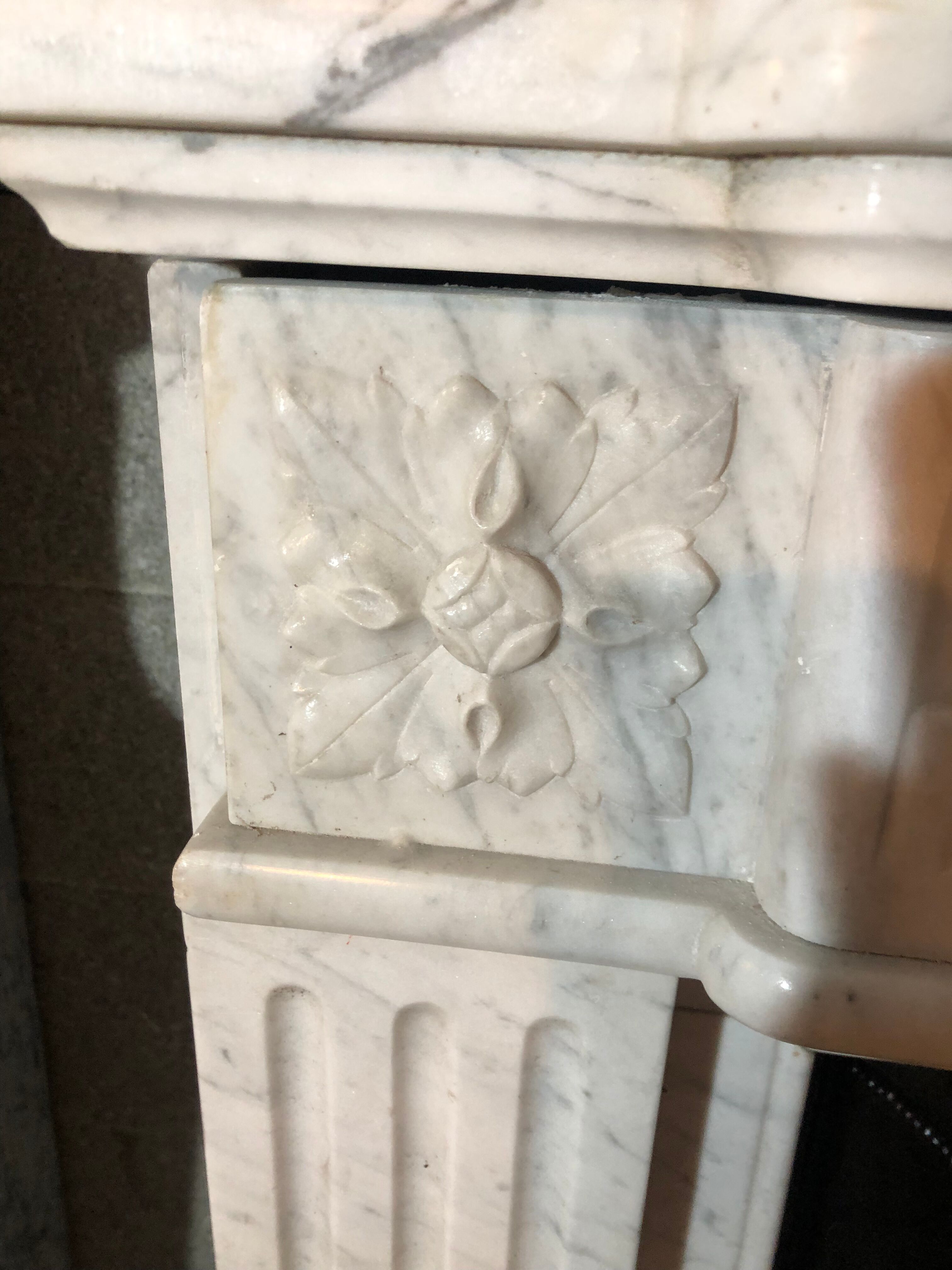 Old louis XVI style fireplace