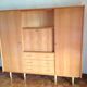 Armoire secrétaire en plaqué chene style scandinave / vintage
